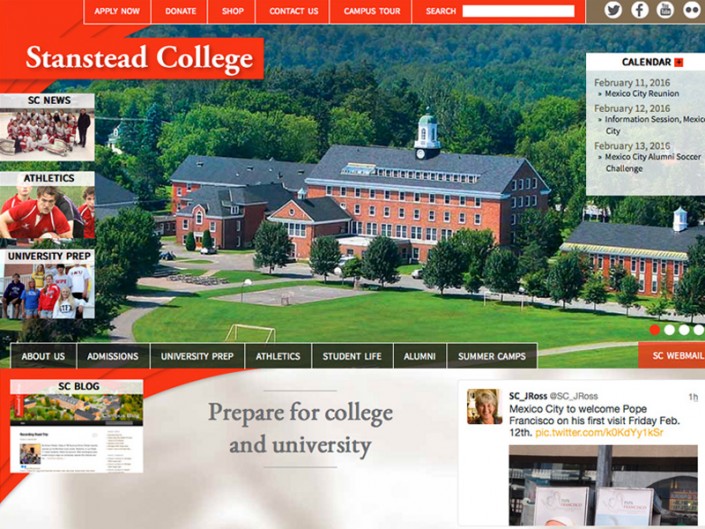 Site Web Stanstead College