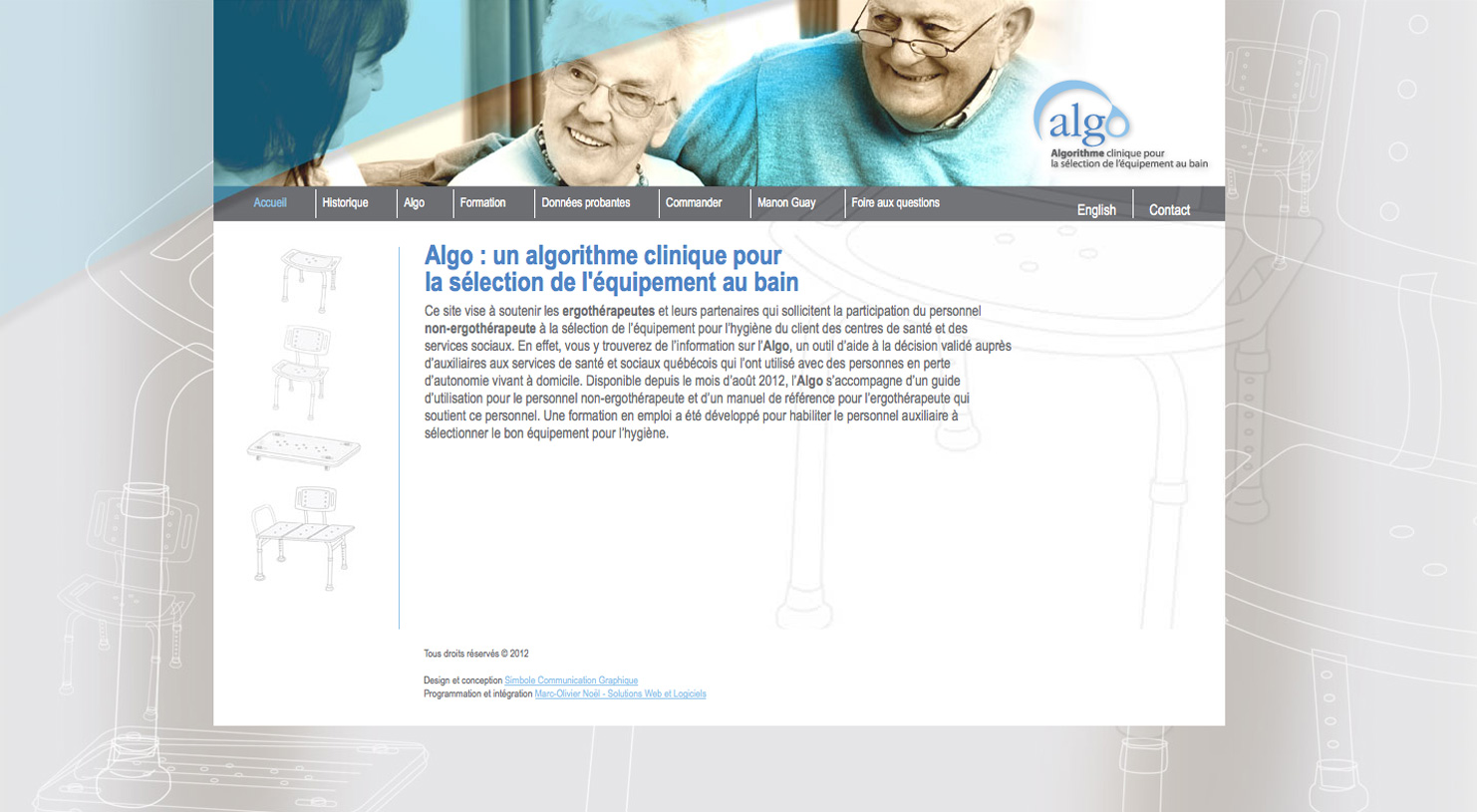 algo-simbole ALGO Algorithme clinique pour la sélection de l’équipement au bain